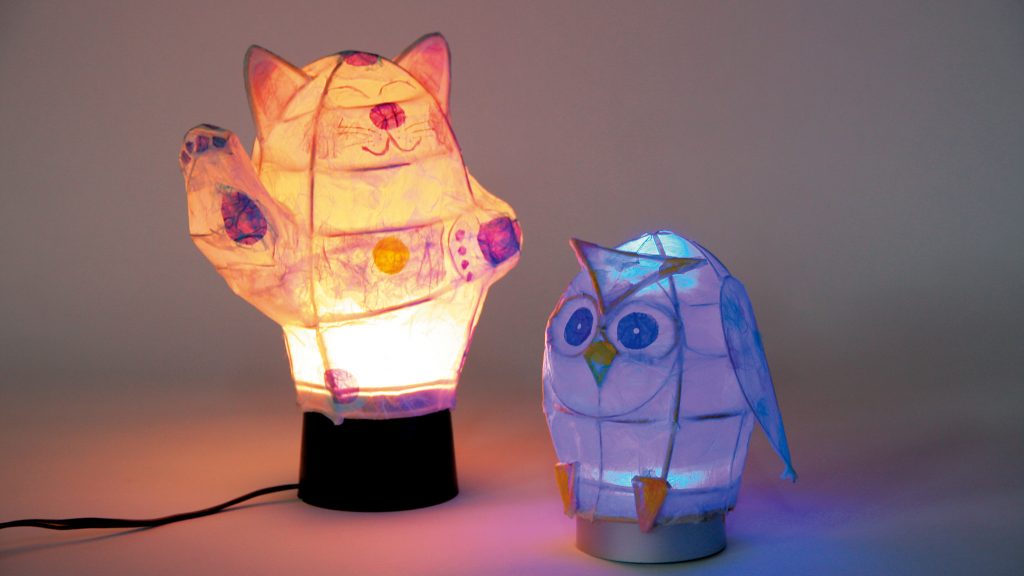 ランプシェードをつくってあかりの空間を演出しよう Web 図工 美術教材フェア22