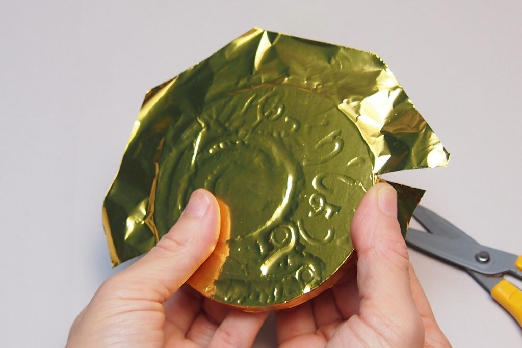 金・銀・銅のアルミ箔でメダルをつくろう！説明画像