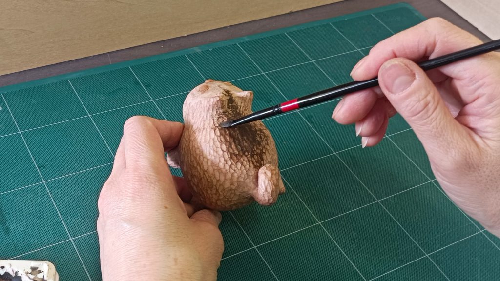 ウッディ粘土で木彫り風の動物をつくろう説明画像